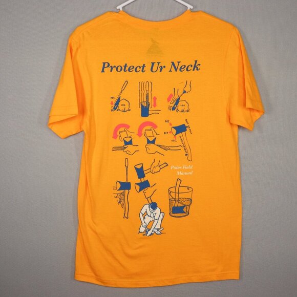 Staple Pigeon 'Protect Ur Neck' Mens Gold T Shirt Size Small - Picture 4 of 4